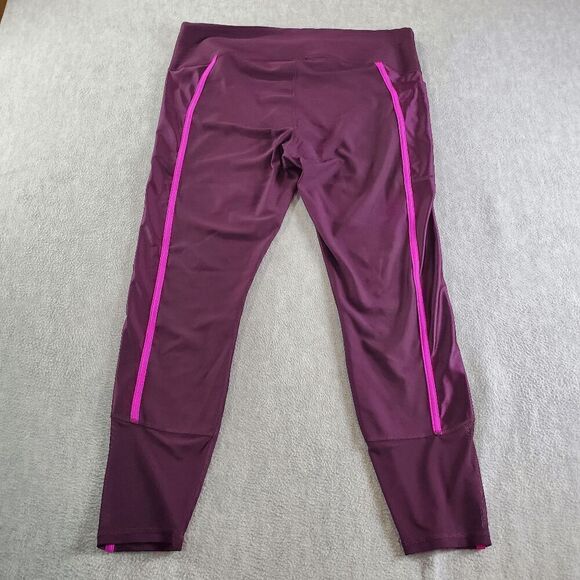 Under Armour Legging Womens 2XL Purple Active HeatGear Elastic Waist Skinny Leg - Picture 9 of 10